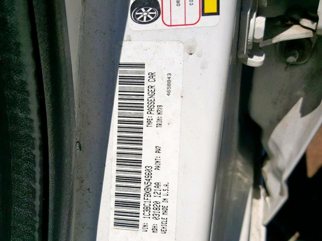 1C3BC1FBXBN549603 - 2011 CHRYSLER 200 TOURIN WHITE photo 10