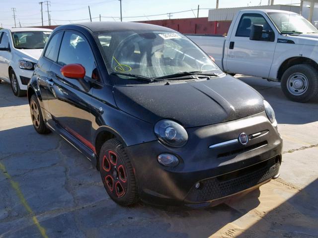 3C3CFFGE2FT656975 - 2015 FIAT 500 ELECTR BLACK photo 1