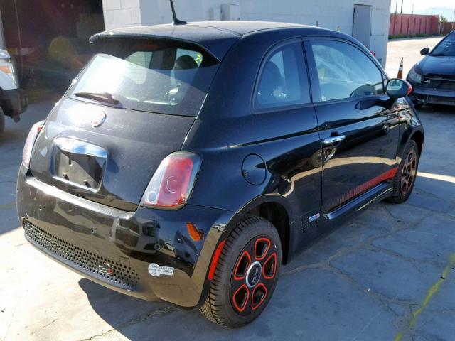 3C3CFFGE2FT656975 - 2015 FIAT 500 ELECTR BLACK photo 4