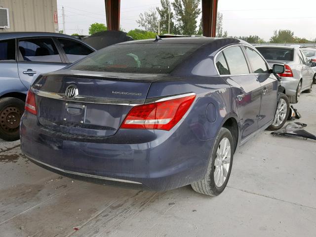 1G4GB5GR9EF154961 - 2014 BUICK LACROSSE BLUE photo 4