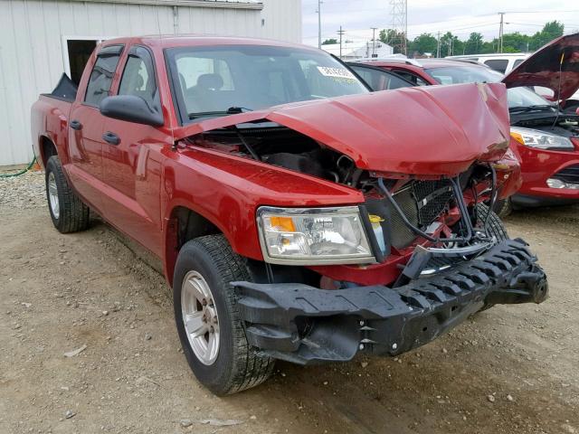 1D7HW38K28S520246 - 2008 DODGE DAKOTA SXT RED photo 1