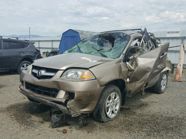 2HNYD18874H532090 - 2004 ACURA MDX TOURIN BEIGE photo 2