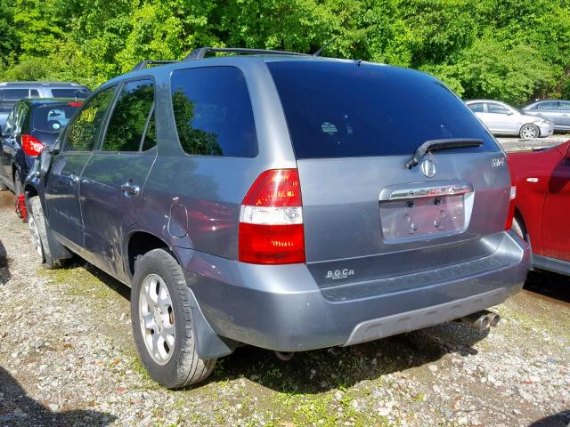 2HNYD18661H525335 - 2001 ACURA MDX TOURIN GRAY photo 3