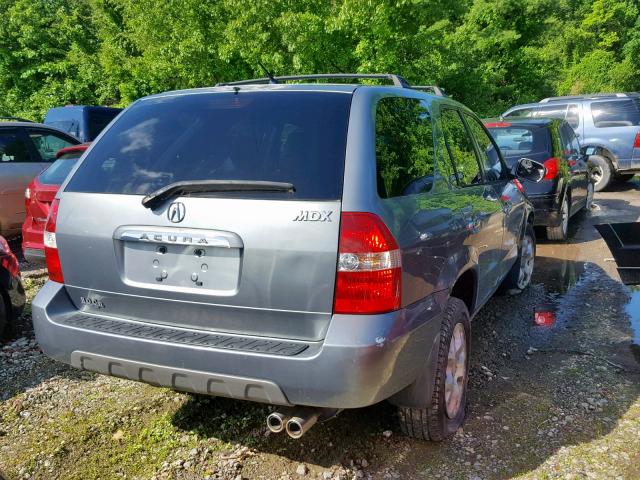 2HNYD18661H525335 - 2001 ACURA MDX TOURIN GRAY photo 4