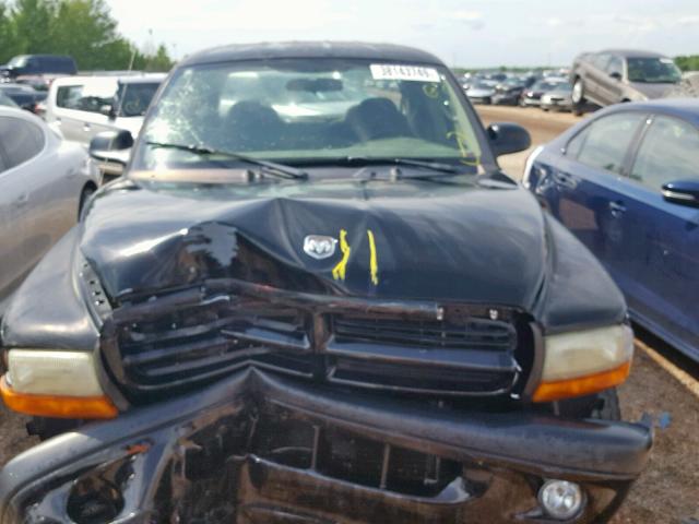 1B7HG38X92S713682 - 2002 DODGE DAKOTA QUA BLACK photo 7