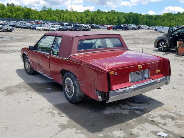 1G6CD1332L4301530 - 1990 CADILLAC DEVILLE RED photo 3