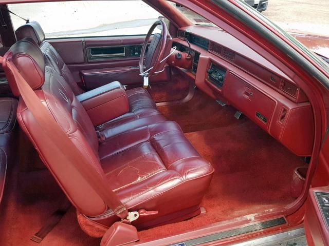 1G6CD1332L4301530 - 1990 CADILLAC DEVILLE RED photo 5
