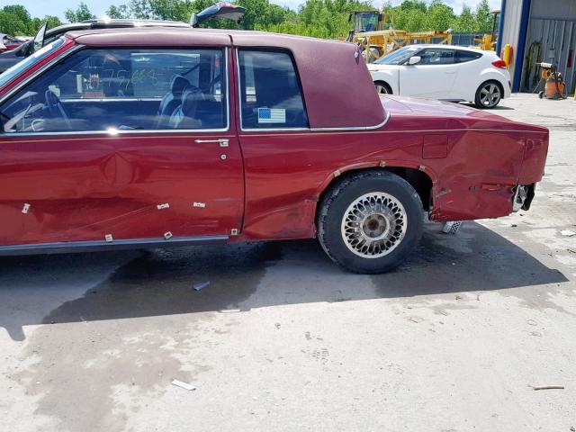 1G6CD1332L4301530 - 1990 CADILLAC DEVILLE RED photo 9