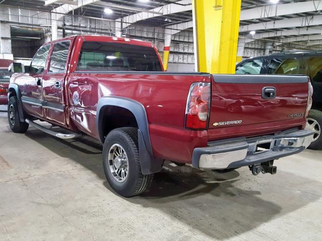 1GCHC23U45F836791 - 2005 CHEVROLET SILVERADO RED photo 3