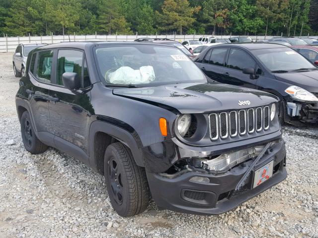 ZACCJAAH9HPE64964 - 2017 JEEP RENEGADE S შავი ფოტო 1