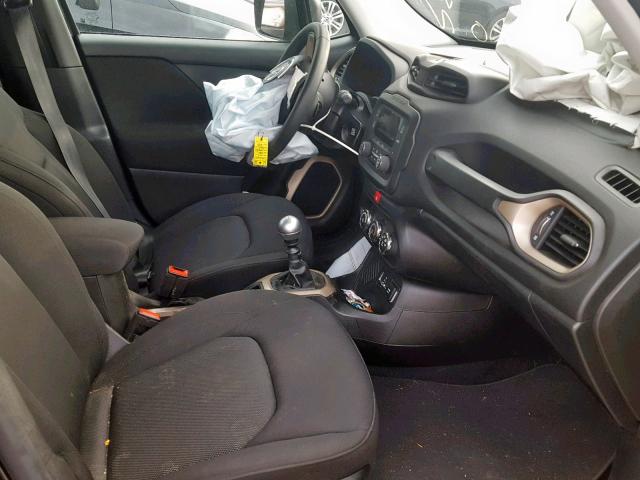 ZACCJAAH9HPE64964 - 2017 JEEP RENEGADE S შავი ფოტო 5