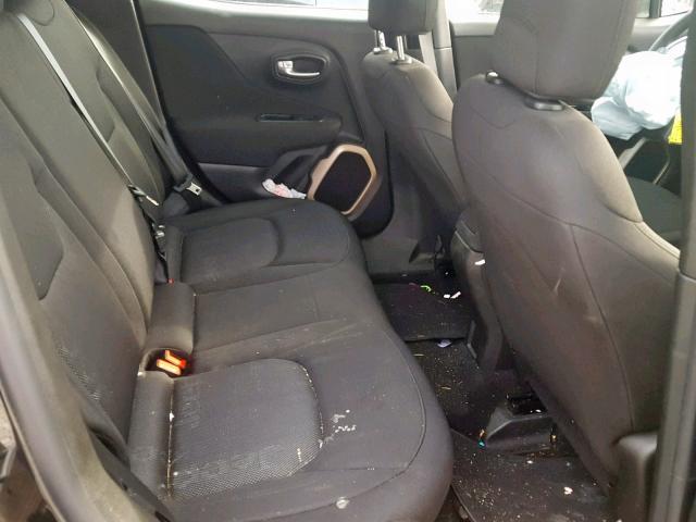 ZACCJAAH9HPE64964 - 2017 JEEP RENEGADE S შავი ფოტო 6