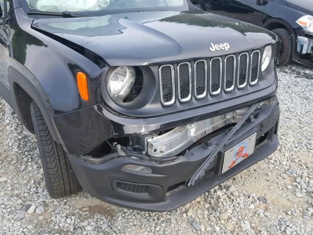 ZACCJAAH9HPE64964 - 2017 JEEP RENEGADE S შავი ფოტო 9
