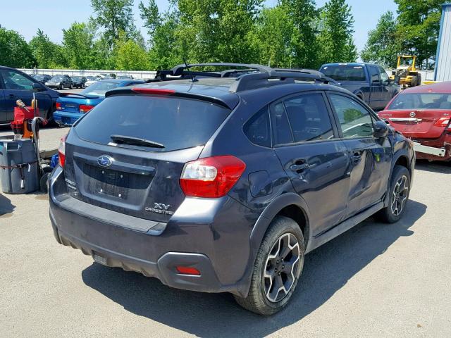 JF2GPACC5F8313966 - 2015 SUBARU XV CROSSTR GRAY photo 4