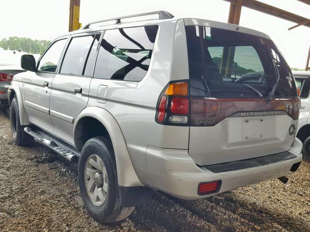 JA4LS31R73J048755 - 2003 MITSUBISHI MONTERO SP SILVER photo 3