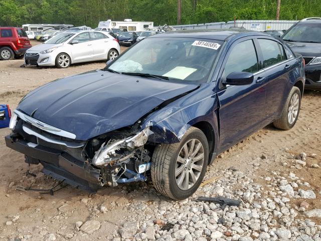 1C3CCBBBXDN546851 - 2013 CHRYSLER 200 TOURIN BLUE photo 2