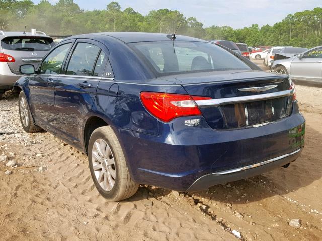 1C3CCBBBXDN546851 - 2013 CHRYSLER 200 TOURIN BLUE photo 3