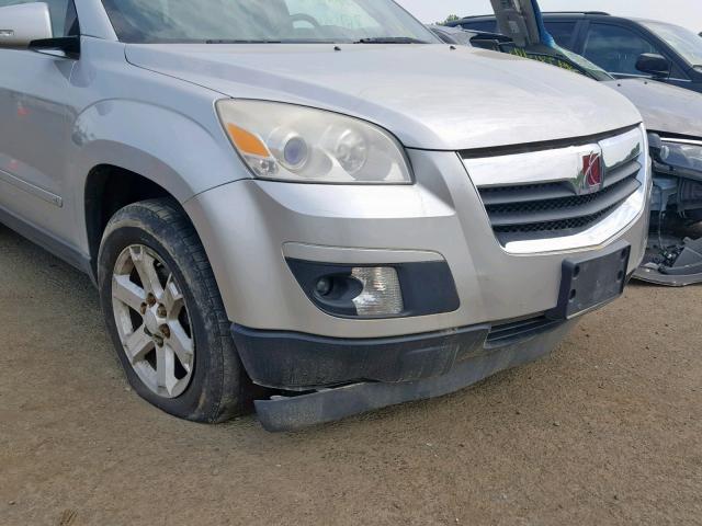 5GZEV23767J161872 - 2007 SATURN OUTLOOK XR SILVER photo 9