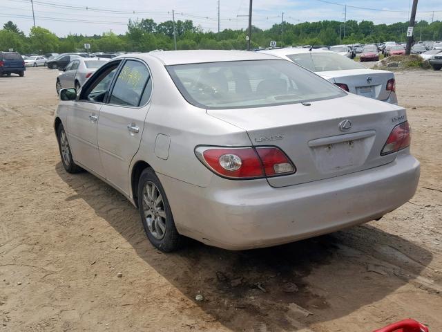 JTHBF30G930120212 - 2003 LEXUS ES 300 GRAY photo 3