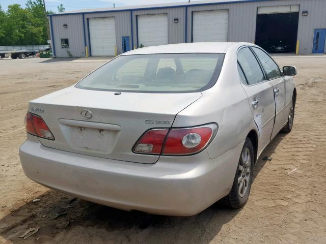 JTHBF30G930120212 - 2003 LEXUS ES 300 GRAY photo 4