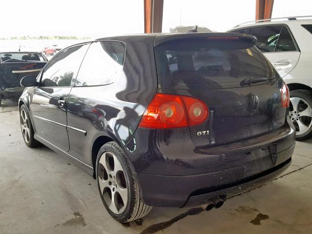 WVWFV71K57W109887 - 2007 VOLKSWAGEN NEW GTI FA BLACK photo 3