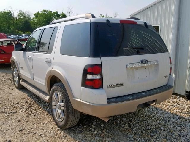 1FMEU74E97UA63119 - 2007 FORD EXPLORER E WHITE photo 3