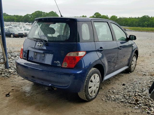 JTKKT624X65015998 - 2006 TOYOTA SCION XA BLUE photo 4