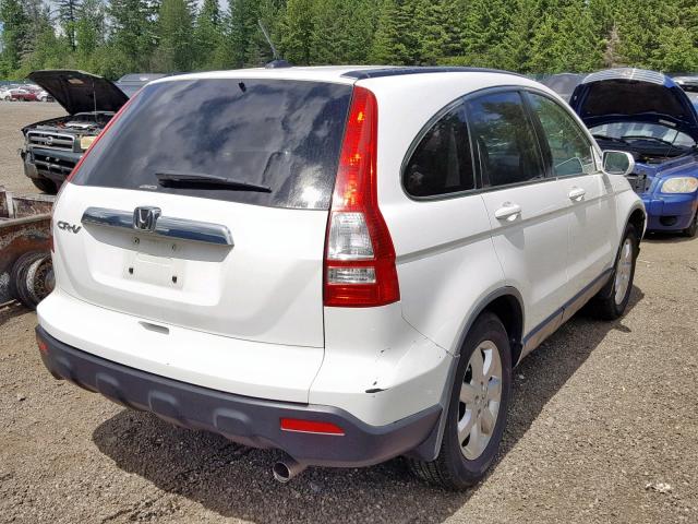 JHLRE48777C118964 - 2007 HONDA CR-V EXL WHITE photo 4