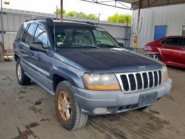 1J4GW48N32C154136 - 2002 JEEP GRAND CHER BLUE photo 1