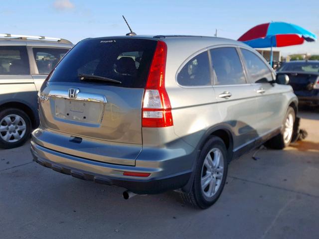 5J6RE3H71AL041789 - 2010 HONDA CR-V EXL GRAY photo 4