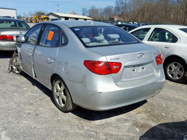 KMHDU46D48U335740 - 2008 HYUNDAI ELANTRA GL SILVER photo 3