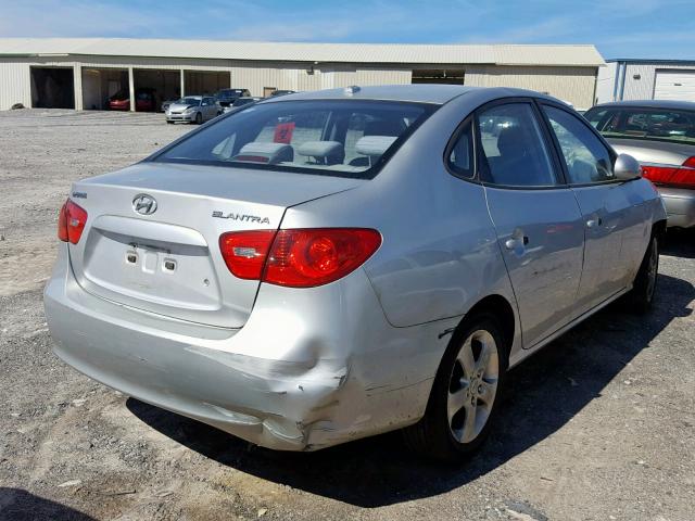 KMHDU46D48U335740 - 2008 HYUNDAI ELANTRA GL SILVER photo 4