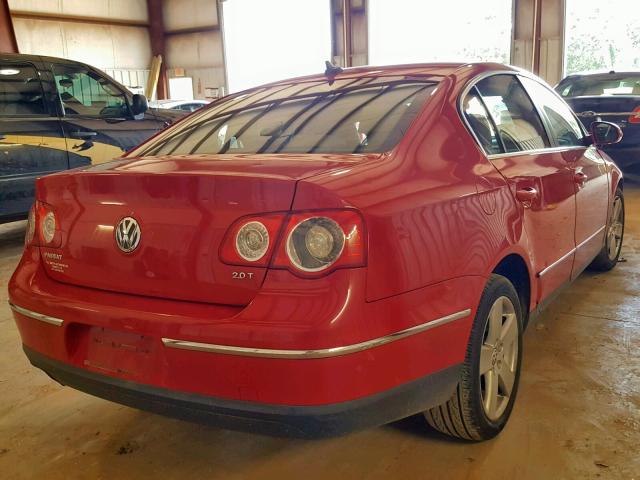 WVWAK73C78P126758 - 2008 VOLKSWAGEN PASSAT KOM RED photo 4