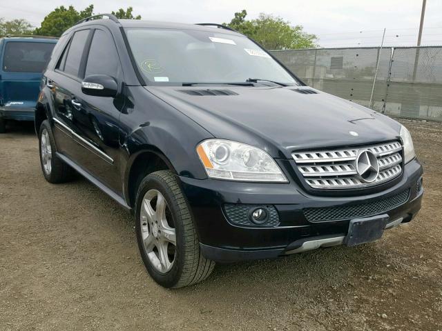 4JGBB86E68A401154 - 2008 MERCEDES-BENZ ML 350 BLACK photo 1