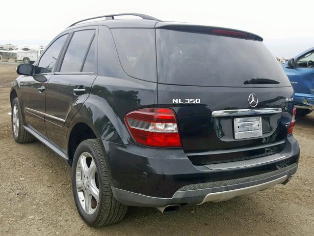 4JGBB86E68A401154 - 2008 MERCEDES-BENZ ML 350 BLACK photo 3