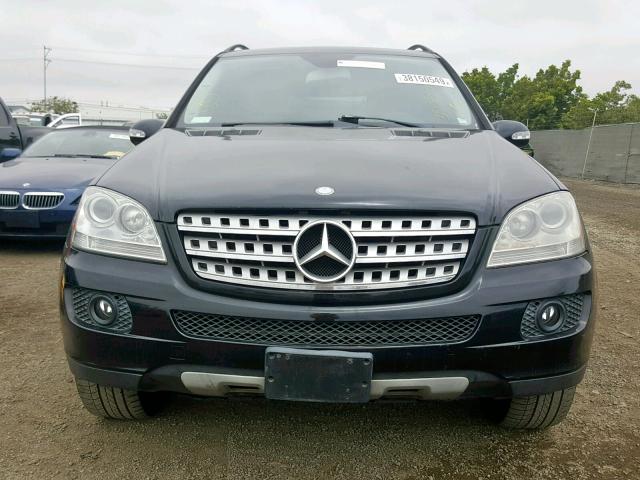 4JGBB86E68A401154 - 2008 MERCEDES-BENZ ML 350 BLACK photo 9