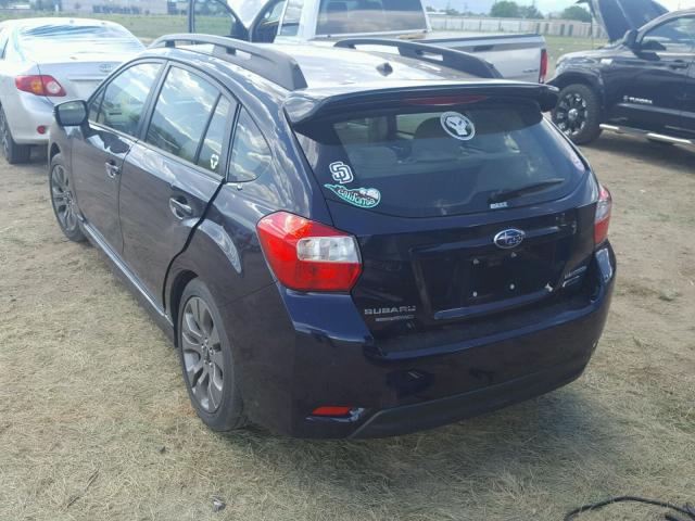 JF1GPAU65FH256133 - 2015 SUBARU IMPREZA SP BLUE photo 3