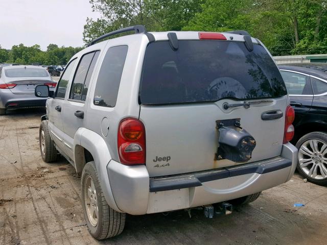 1J4GL58K83W543553 - 2003 JEEP LIBERTY LI SILVER photo 3