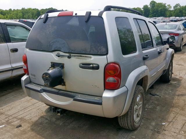 1J4GL58K83W543553 - 2003 JEEP LIBERTY LI SILVER photo 4