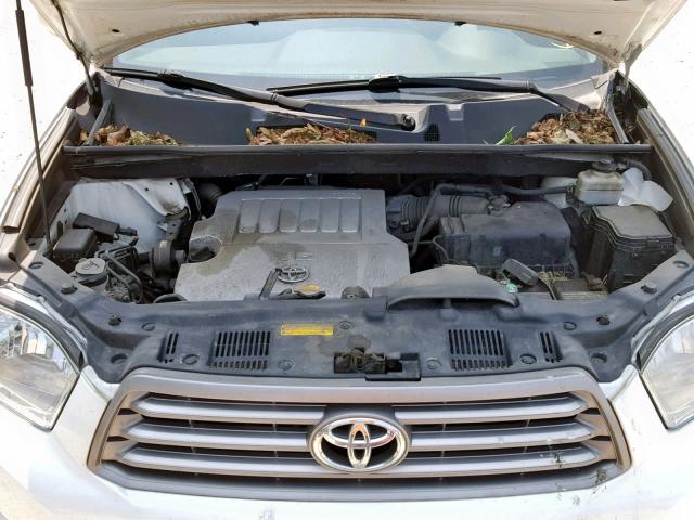 5TDJK3EH7AS033364 - 2010 TOYOTA HIGHLANDER WHITE photo 7