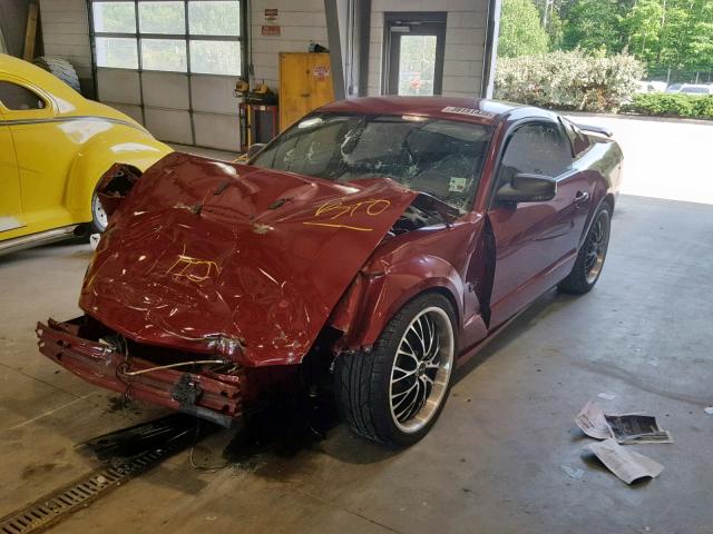 1ZVHT82H985198388 - 2008 FORD MUSTANG GT RED photo 2