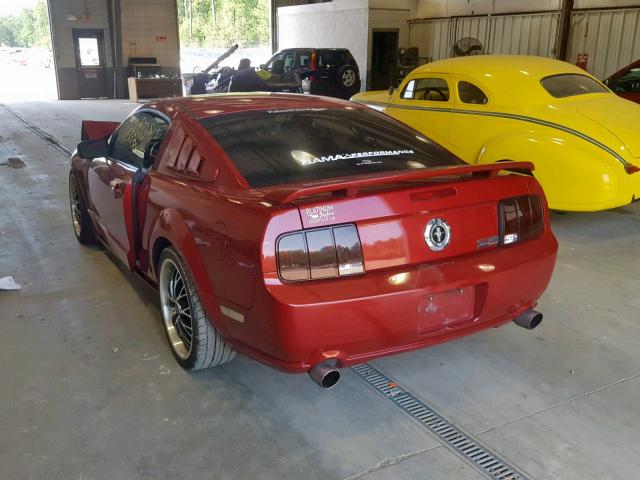 1ZVHT82H985198388 - 2008 FORD MUSTANG GT RED photo 3