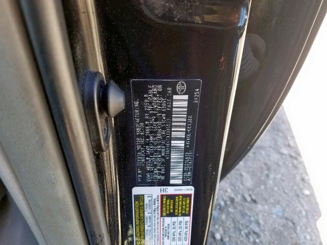 4T1BB46K79U095533 - 2009 TOYOTA CAMRY HYBR BLACK photo 10