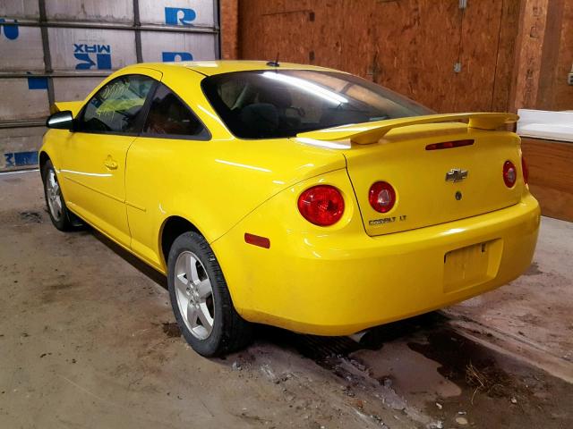 1G1AL18F587180064 - 2008 CHEVROLET COBALT LT YELLOW photo 3