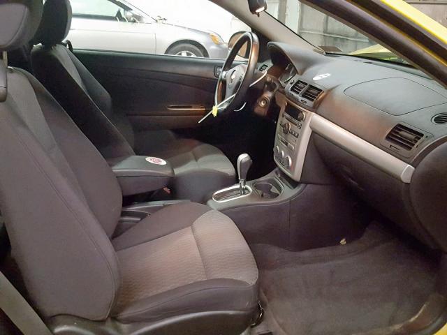 1G1AL18F587180064 - 2008 CHEVROLET COBALT LT YELLOW photo 5