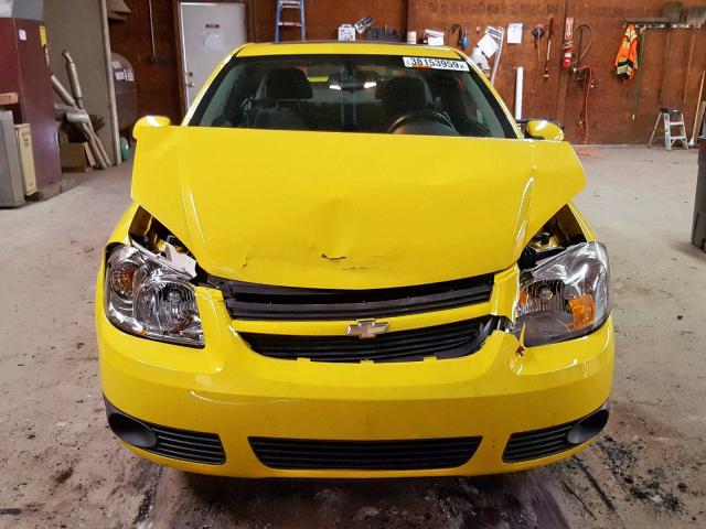 1G1AL18F587180064 - 2008 CHEVROLET COBALT LT YELLOW photo 7