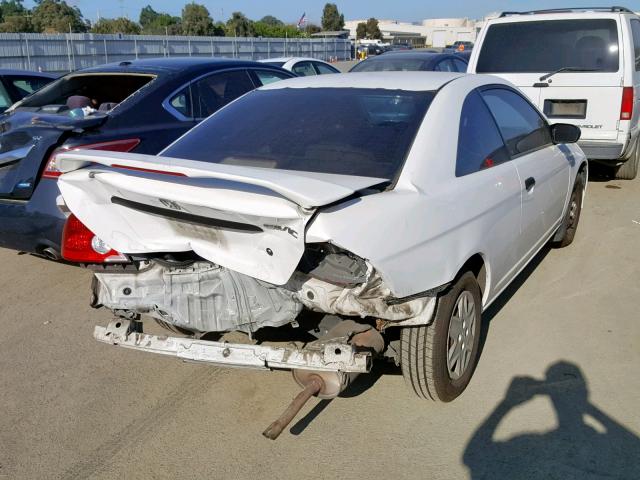 1HGEM22145L050435 - 2005 HONDA CIVIC DX V WHITE photo 4