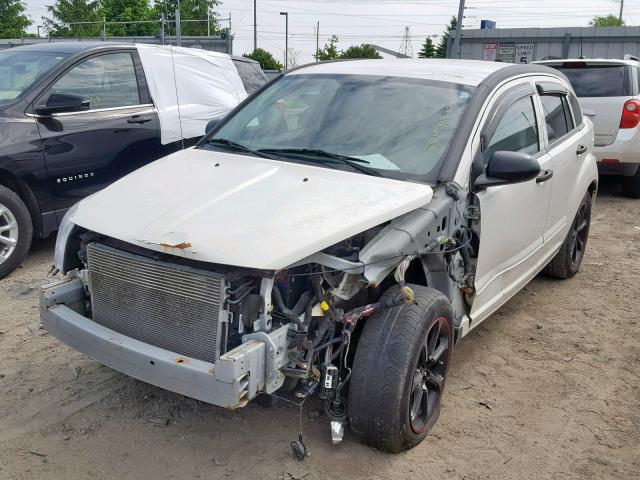 1B3HB48B18D753830 - 2008 DODGE CALIBER SX WHITE photo 2