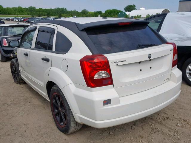 1B3HB48B18D753830 - 2008 DODGE CALIBER SX WHITE photo 3