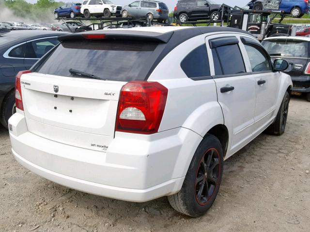 1B3HB48B18D753830 - 2008 DODGE CALIBER SX WHITE photo 4